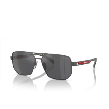 Prada Linea Rossa PS 51ZS Sunglasses 19K60A matte gunmetal - three-quarters view