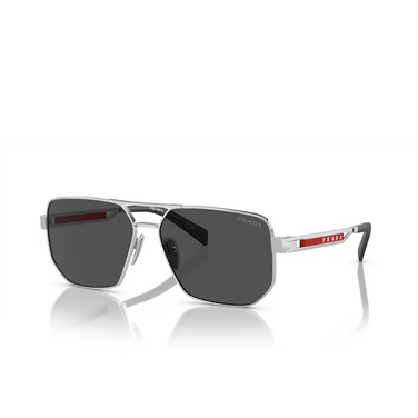 Prada Linea Rossa PS 51ZS Sunglasses 1BC06F silver - three-quarters view