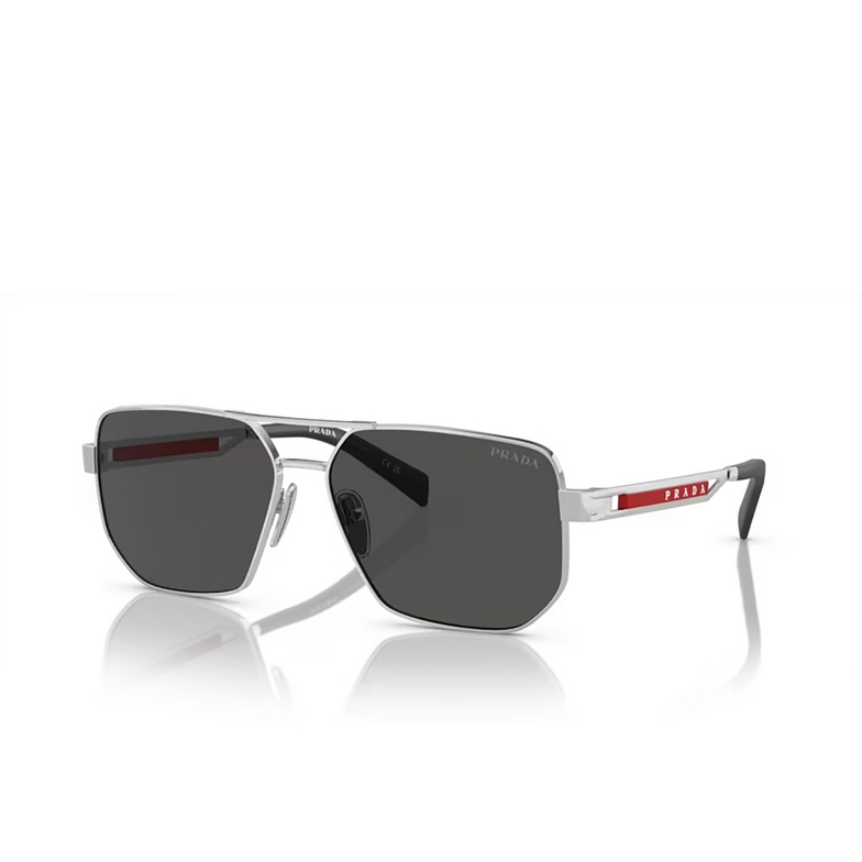 Prada Linea Rossa PS 51ZS Sunglasses 1BC06F silver - 2/3