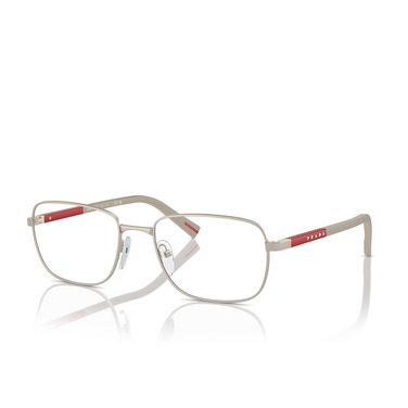 Prada Linea Rossa PS 52QV Korrektionsbrillen 18X1O1 silver - Dreiviertelansicht