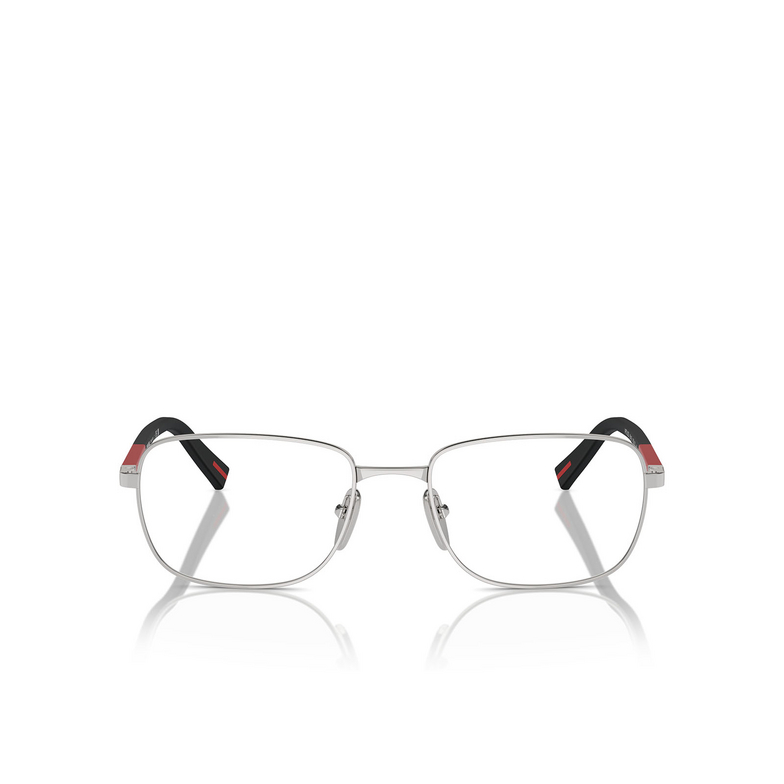 Prada Linea Rossa PS 52QV Eyeglasses 1BC1O1 silver - 1/3