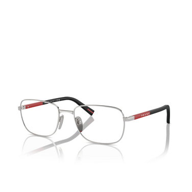 Prada Linea Rossa PS 52QV Eyeglasses 1BC1O1 silver - three-quarters view