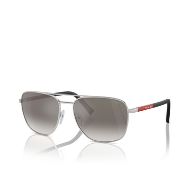 Prada Linea Rossa PS 54ZS Sunglasses 1BC02M silver - three-quarters view