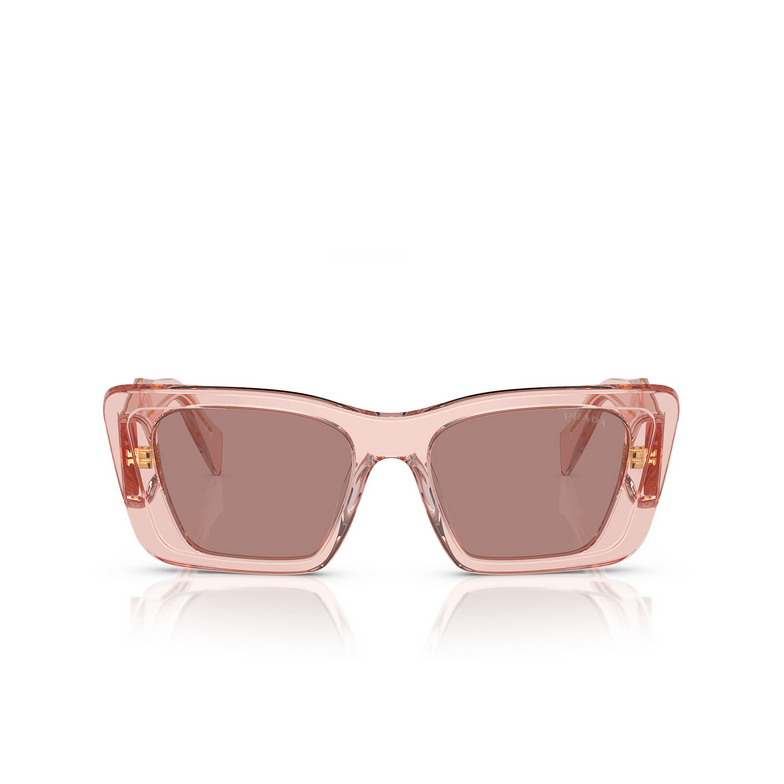Prada PR 08YS Sunglasses 19Q10D transparent peach - 1/4