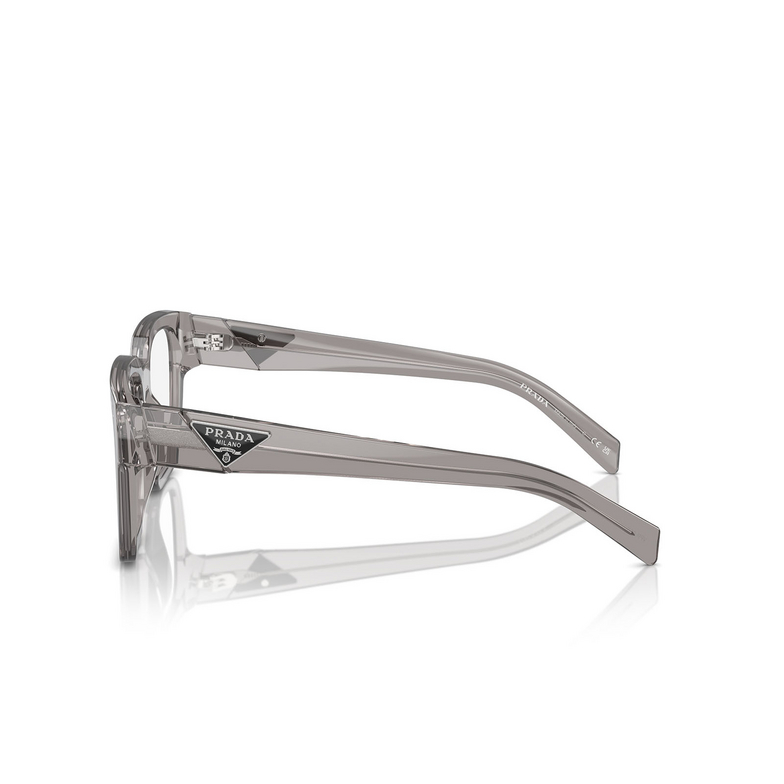 Prada PR 08ZV Eyeglasses 18S1O1 transparent asphalt - 3/4