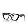 Prada PR 09YV Eyeglasses 15S1O1 black crystal tortoise - product thumbnail 2/4