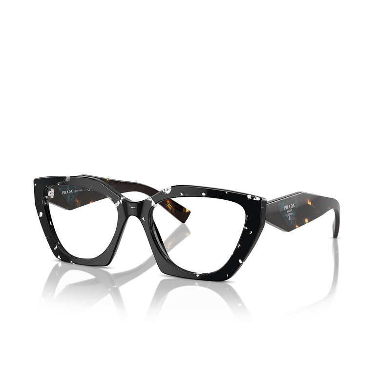 Prada PR 09YV Eyeglasses 15S1O1 black crystal tortoise - 2/4