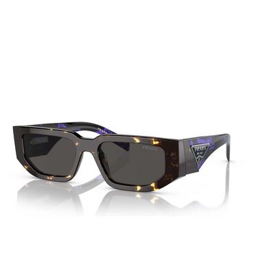 Prada PR 09ZS Sunglasses 16R5S0 tortoise black malt - three-quarters view
