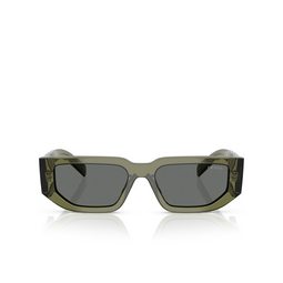 Prada PR 09ZS Sunglasses 25A40L transparent military green