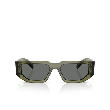 Prada PR 09ZS Sunglasses 25A40L transparent military green - front view