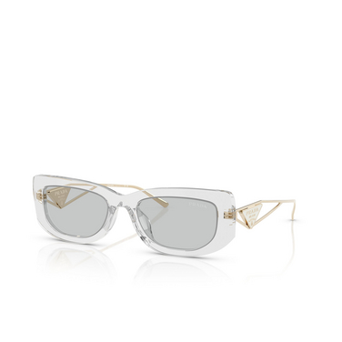 Lunettes de soleil Prada PR 14YS 12R50K transparent grey - Vue trois quarts