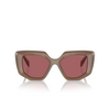 Prada PR 14ZS Sunglasses 11S08S opal loden - product thumbnail 1/4