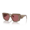 Prada PR 14ZS Sunglasses 11S08S opal loden - product thumbnail 2/4