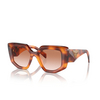 Lunettes de soleil Prada PR 14ZS 18R70E cognac tortoise - Vignette du produit 2/4