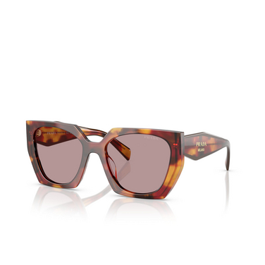 Prada PR 15WS Sunglasses 22A20I poppy tortoise - three-quarters view