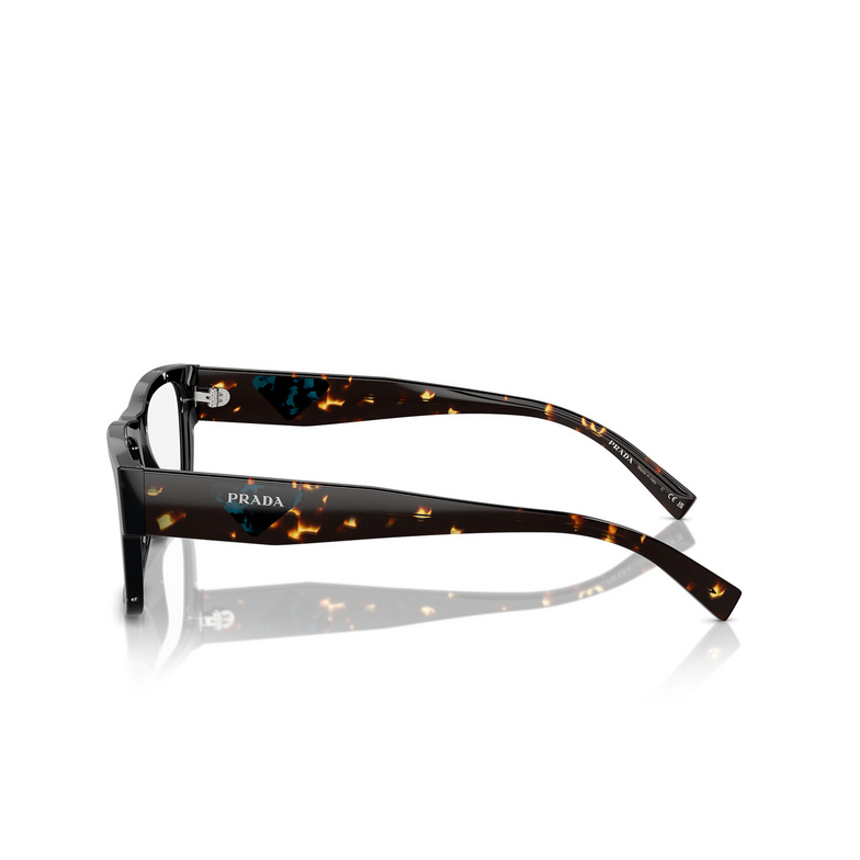 Prada PR 15YV Eyeglasses 15S1O1 black crystal tortoise - 3/4