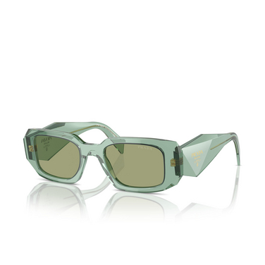 Prada PR 17WS Sunglasses 11R10E transparent sage - three-quarters view