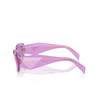 Prada PR 17WS Sunglasses 13R07Q transparent amethyst - product thumbnail 3/4