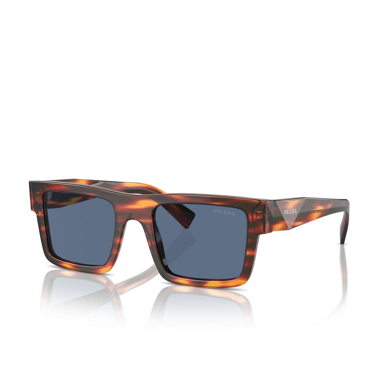 Prada PR 19WS Sunglasses 17R06A striped radica - 2/4