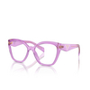 Prada PR 20ZV Eyeglasses 13R1O1 transparent amethyst - product thumbnail 2/4
