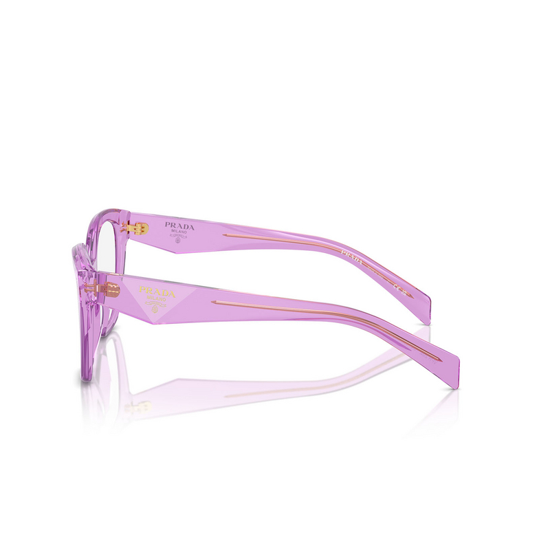 Prada PR 20ZV Eyeglasses 13R1O1 transparent amethyst - 3/4