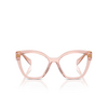 Prada PR 20ZV Eyeglasses 19Q1O1 transparent peach - product thumbnail 1/4