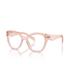 Prada PR 20ZV Eyeglasses 19Q1O1 transparent peach - product thumbnail 2/4