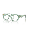 Prada PR 21ZV Eyeglasses 11R1O1 transparent sage - product thumbnail 2/4