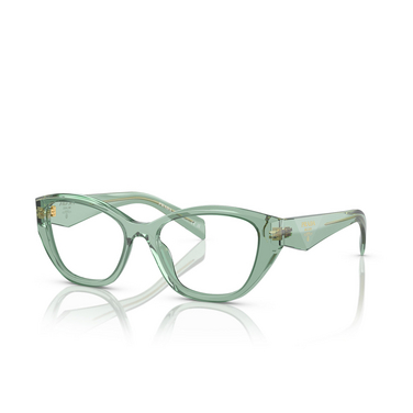 Prada PR 21ZV Eyeglasses 11R1O1 transparent sage - three-quarters view