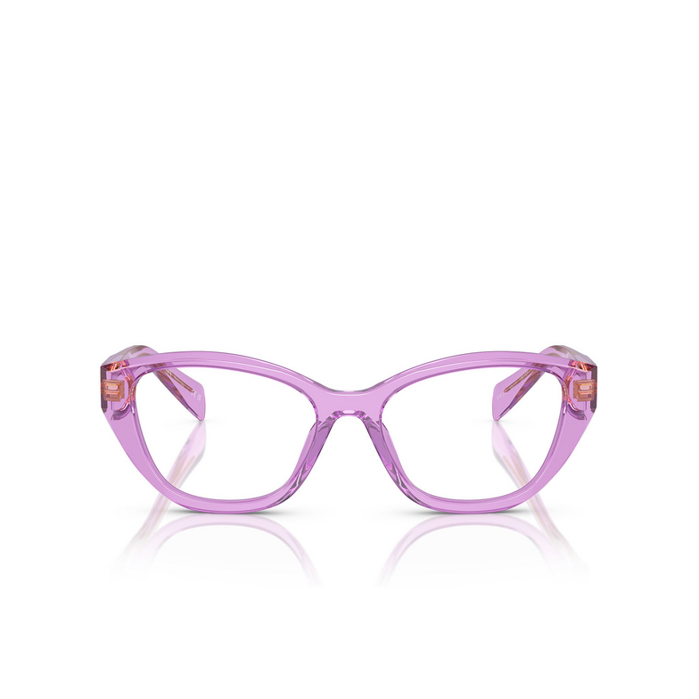 Prada PR 21ZV Eyeglasses 13R1O1 transparent amethyst - 1/4