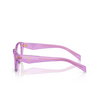 Prada PR 21ZV Eyeglasses 13R1O1 transparent amethyst - product thumbnail 3/4