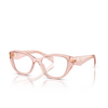 Prada PR 21ZV Eyeglasses 19Q1O1 transparent peach - product thumbnail 2/4