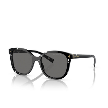 Prada PR 22ZS Sunglasses 15S5Z1 black crystal tortoise - three-quarters view