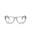 Prada PR 22ZV Eyeglasses 16Z1O1 transparent dark grey - product thumbnail 1/4