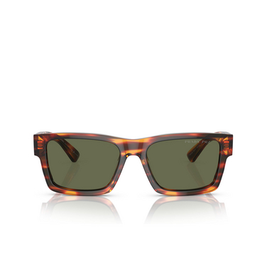 Prada PR 25ZS Sunglasses 16S03R striped briar tortoise - front view