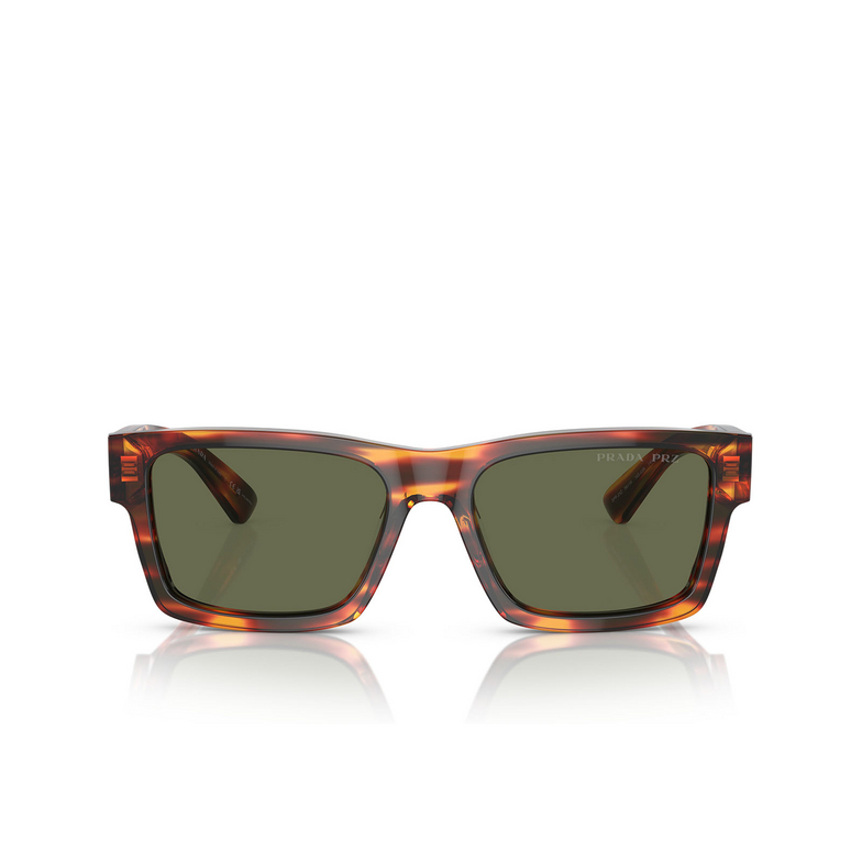 Prada PR 25ZS Sunglasses 16S03R striped briar tortoise - 1/4