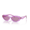 Lunettes de soleil Prada PR 26ZS 13R07Q transparent amethyst - Vignette du produit 2/4