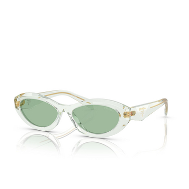 Prada PR 26ZS Sunglasses 14R20E transparent mint - three-quarters view