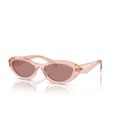 Prada PR 26ZS Sunglasses 19Q10D transparent peach - three-quarters view