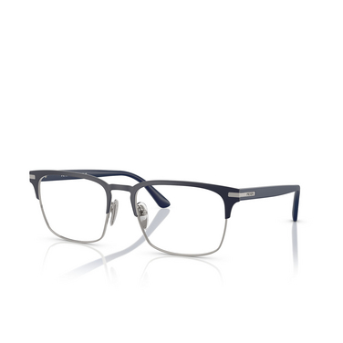 Occhiali da vista Prada PR 58ZV 02N1O1 matte baltic / gunmetal - tre quarti