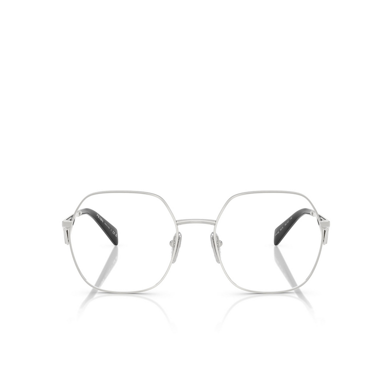 Prada PR 59ZV Eyeglasses 1BC1O1 silver - 1/4