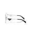 Prada PR 59ZV Eyeglasses 1BC1O1 silver - product thumbnail 3/4