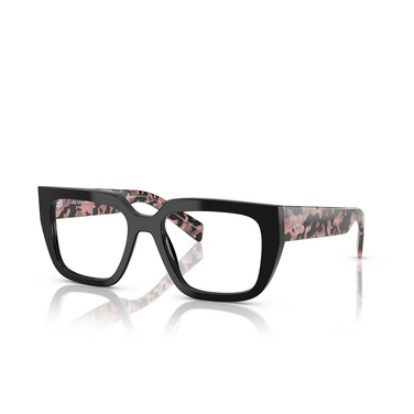 Prada PR A03V Eyeglasses 13P1O1 black - three-quarters view