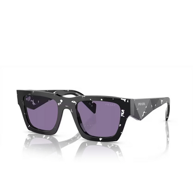 Prada PR A06S Sunglasses 15O50B tortoise black crystal - three-quarters view