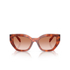 Prada PR A09S Sunglasses 11P70E cognac tortoise - product thumbnail 1/4