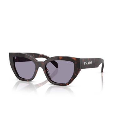 Prada PR A09S Sunglasses 17N03N root tortoise - three-quarters view