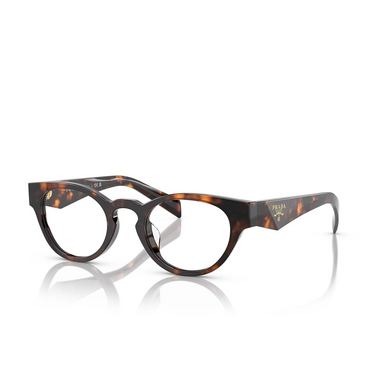 Lunettes de vue Prada PR A11VD 14L1O1 honey tortoise - Vue trois quarts