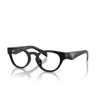 Prada PR A11VD Eyeglasses 16K1O1 black - three-quarters view