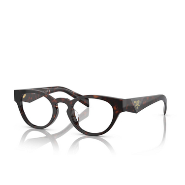 Gafas graduadas Prada PR A11VD 16N1O1 briar tortoise - Vista tres cuartos