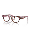 Lunettes de vue Prada PR A11VD 18N1O1 cognac begonia tortoise - Vignette du produit 2/4